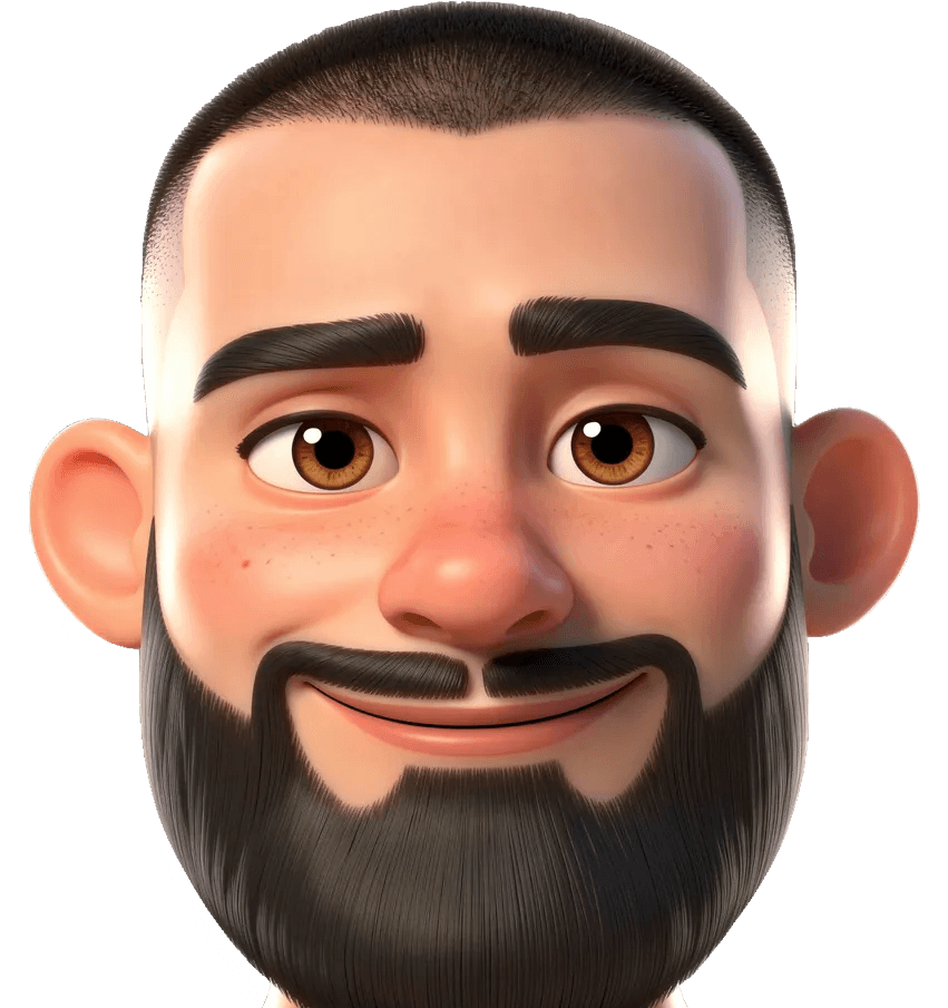 Stilisiertes 3D-Portrait von Gio