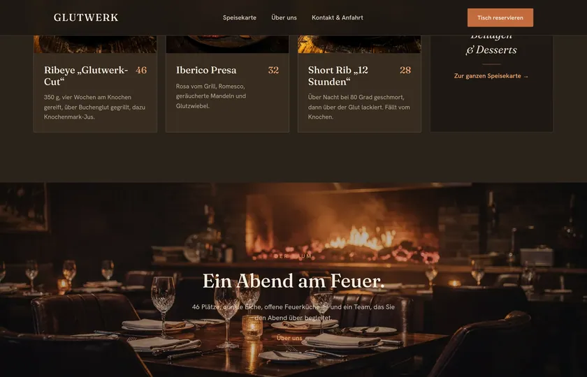 Glutwerk — Live-Site öffnen